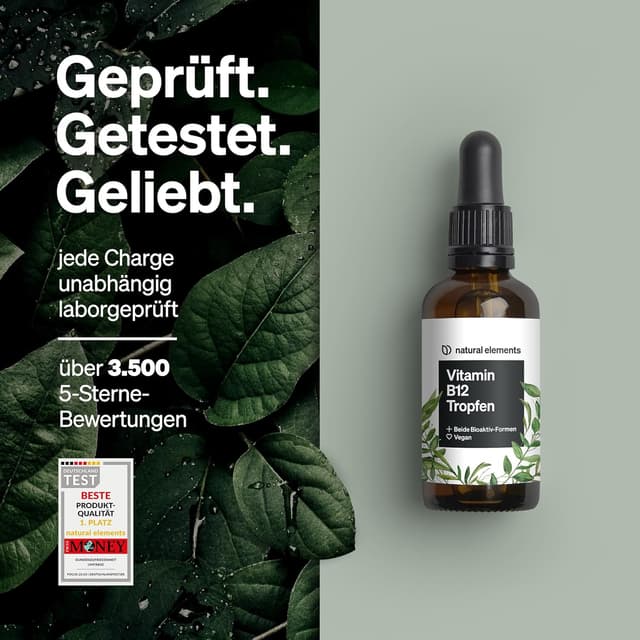 Thumbnail 3 de natural elements Vitamin B12 Tropfen 500 µg — 50 ml 💊