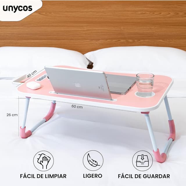 Detalle de unycos Bandeja para Cama 60x40x26 cm