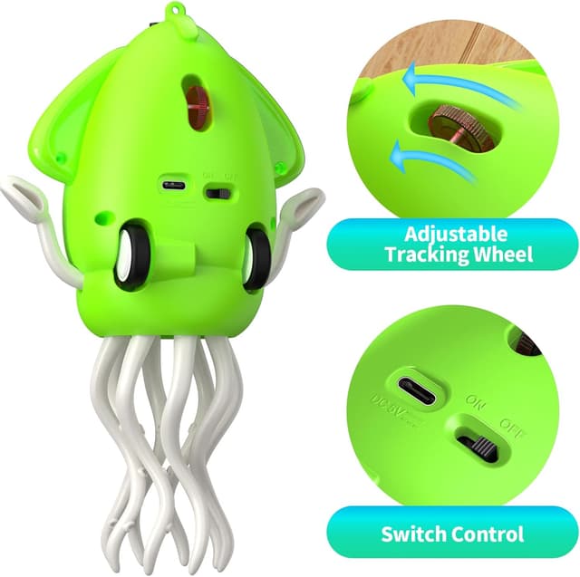 Detalle de Giocattolo interattivo polpo danzante con LED, musica e sensori a infrarossi