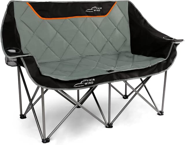 Detalle de Oversized camping chair supports 650 lbs