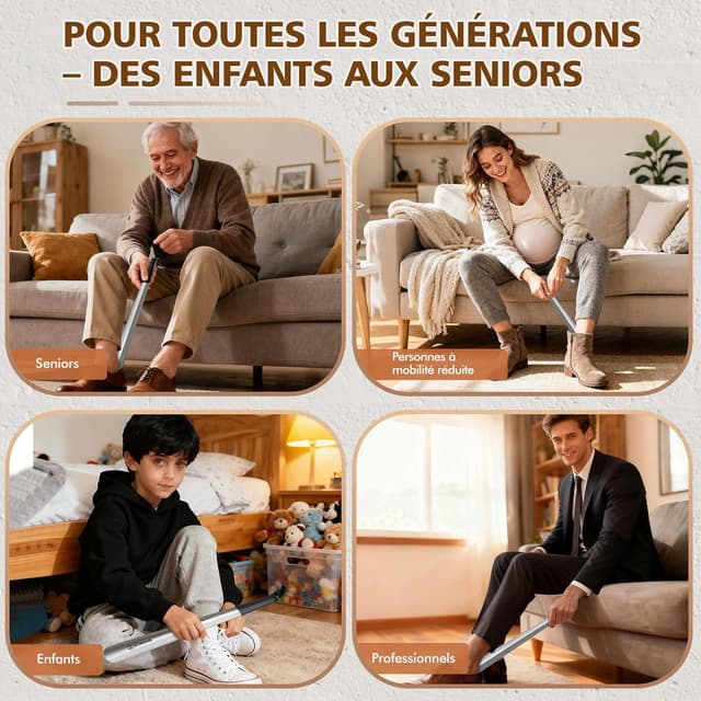 Thumbnail 6 de ZOMAKE Chausse-pied Long 42 cm lot de 2