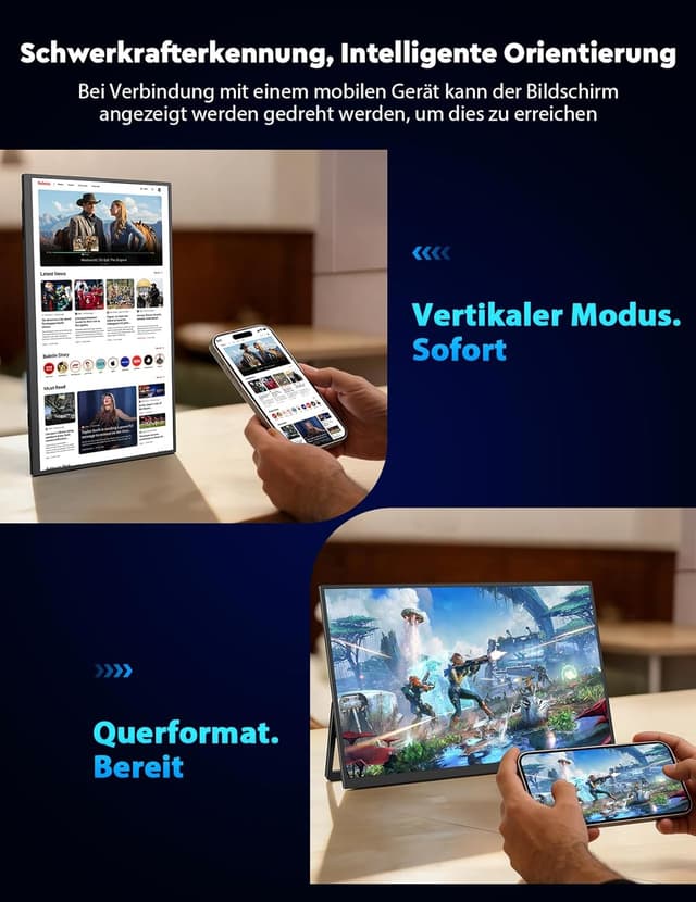 Thumbnail 4 de MAGICRAVEN Drahtloser Portable Monitor 15,6"