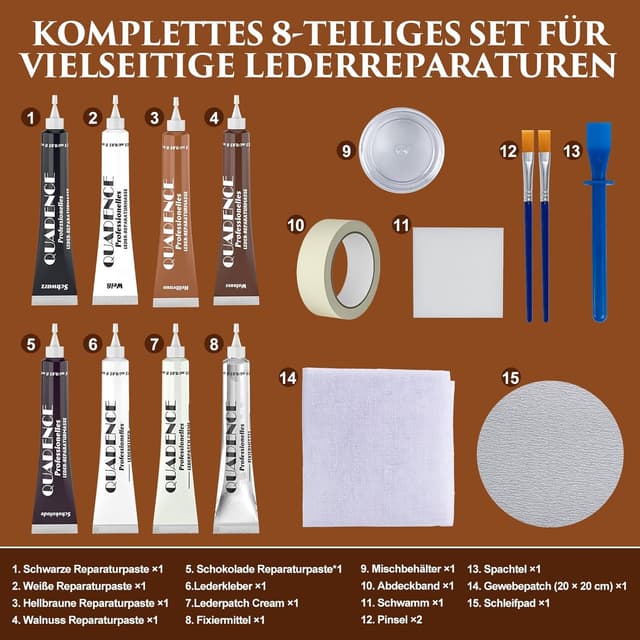 Thumbnail 5 de Flüssigleder Reparaturset 8-teilig für Leder