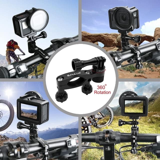 Thumbnail 5 de PULUZ Bike Camera Mount Handlebar Clamp 360°