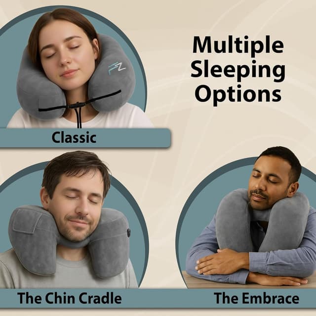 Detalle de FLOWZOOM Air neck support travel pillow