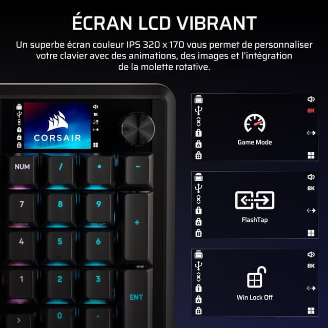 Thumbnail 6 de CORSAIR Vanguard Pro 96 clavier 96% Hall Effect