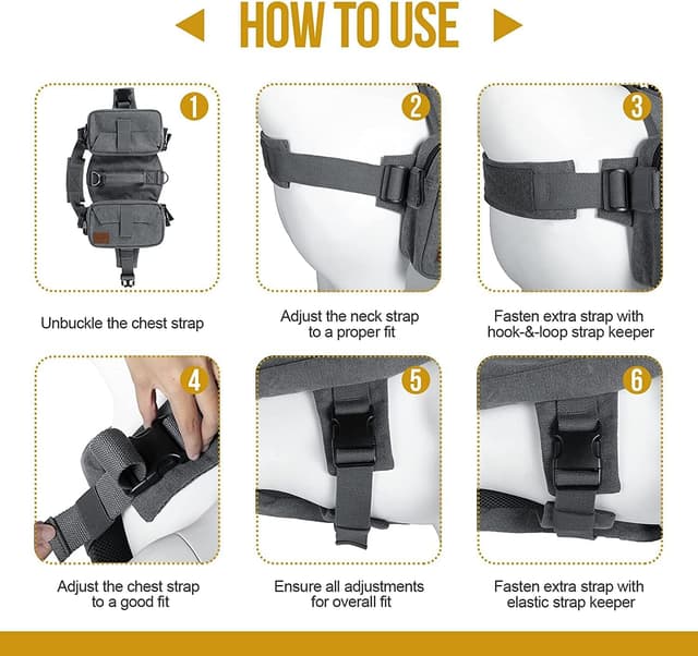 Detalle de OneTigris HOPPY CAMPER dog backpack for hiking, camping and travel