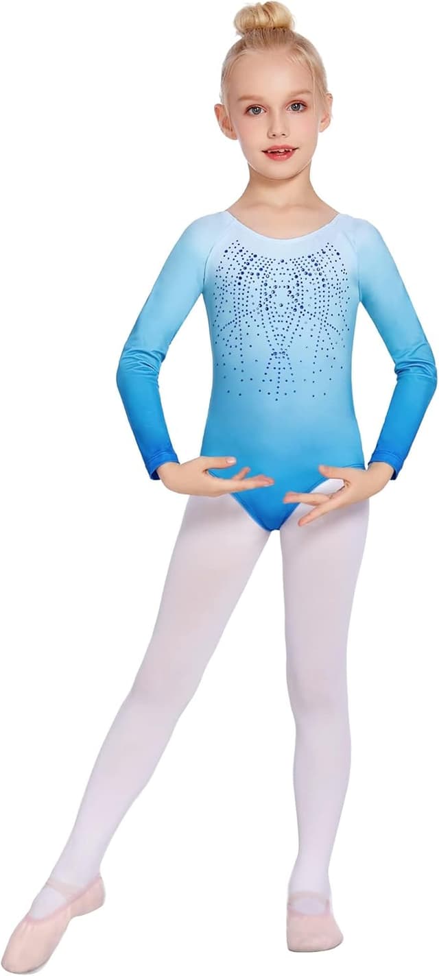 Detalle 2 de Trudge body per danza e ginnastica classica a maniche lunghe per bambine (3–12 anni)