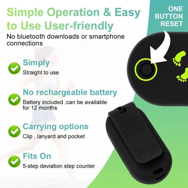 Thumbnail 3 de Flintronic Mini 3D Pedometer for Walking 🚶