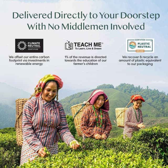 Thumbnail 7 de VAHDAM Mint Melody Té Verde 🌿 100 Bolsitas de Menta Natural