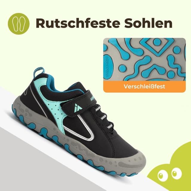 Detalle 2 de Mishansha Unisex-Kinder-Trekkingschuhe für Outdoor & Alltag (Gr. 24–38)