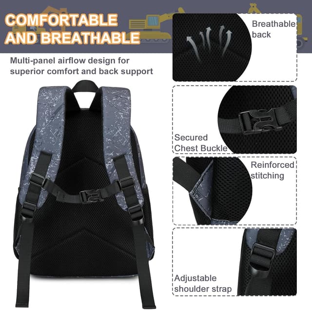 Thumbnail 6 de LOIDOU Kinder-Rucksack für Kindergarten & Vorschule (13L) – Daypack für Jungs mit Fußball-Design