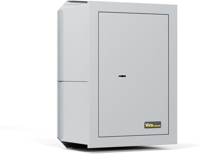 Detalle 2 de Viro Casasicura cassaforte a muro con chiave a doppia mappa, meccanica d’incasso 420×300×200 mm