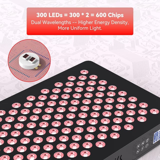 Detalle 1 de STASUN Rotlicht Therapiegerät 1500 W Dual-Chip