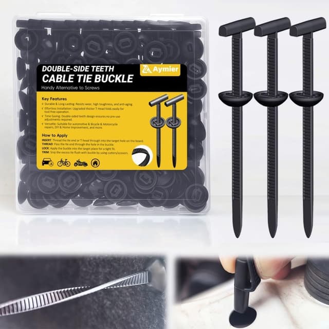 Imagen de 50Pcs Nylon Universal Cable Tie Buckles for Repairs en OfertitasTOP