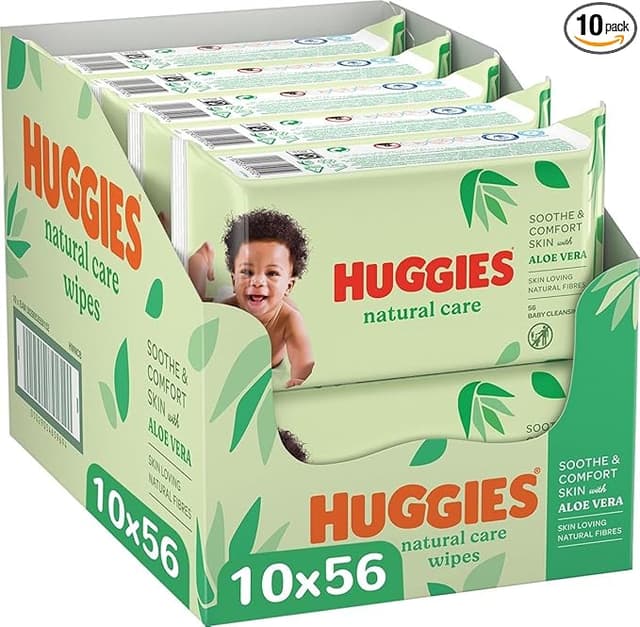 Imagen de Huggies Toallitas Natural Care 99% Agua con Aloe Vera 💧 en OfertitasTOP