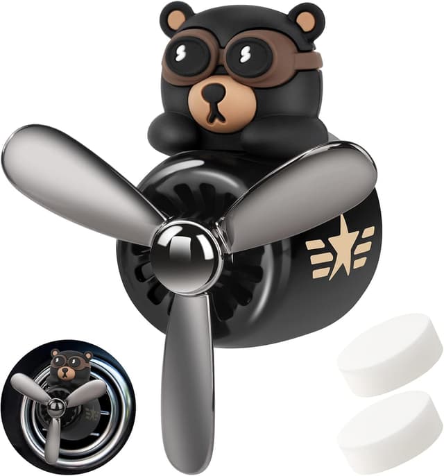 Imagen de URAQT Auto Diffuser Cartoon Bär mit 2 Dufttabletten en OfertitasTOP