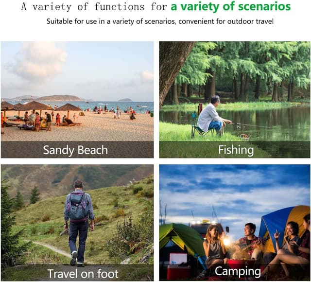 Detalle 2 de Nestling Portable Ultralight Folding Chair (Orange) – camping, picnic, fishing & hiking