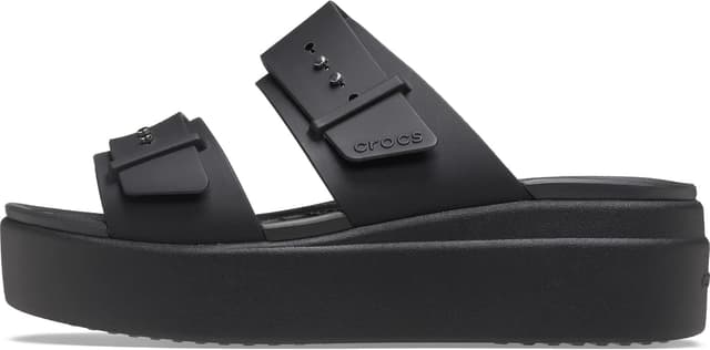 Detalle 2 de Crocs Brooklyn Buckle Sandalo da donna con zeppa bassa LiteRide