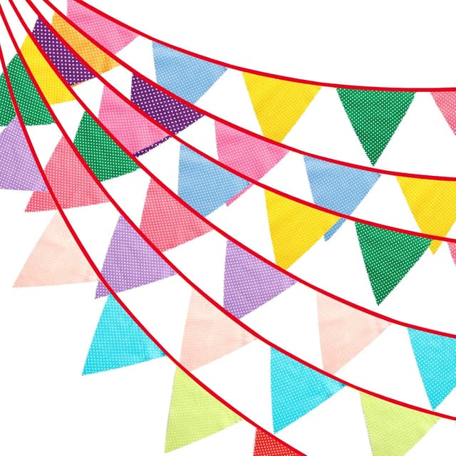 Detalle 1 de G2PLUS G2PLUS 12M Floral Fabric Bunting Banner