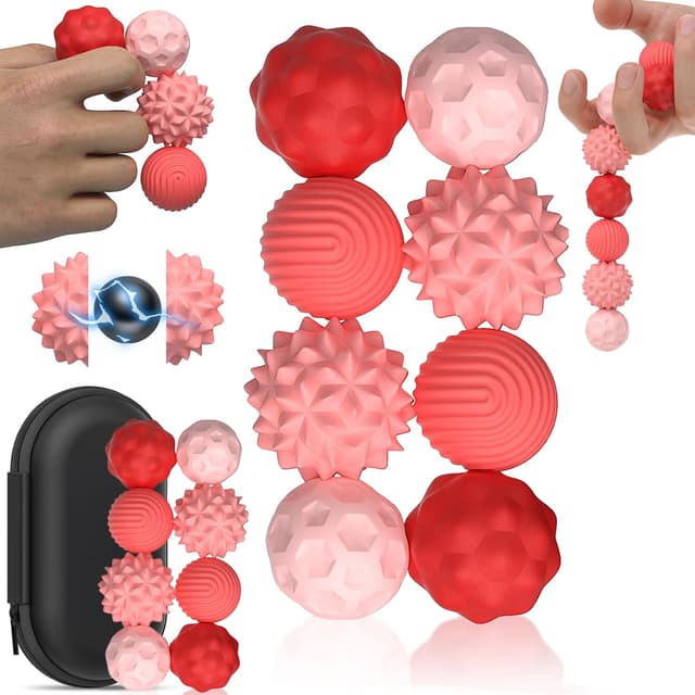 Detalle de 8 Stück Magnetische Fidget Toys Silikon Rosa