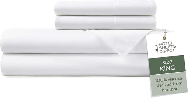 Detalle de Hotel Sheets Direct King Bed Sheets 4pc