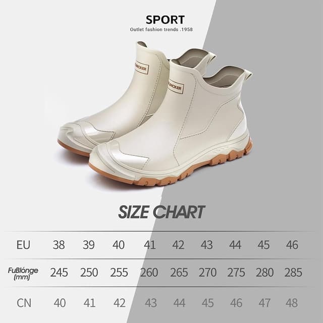 Detalle de Gugifcto stivali di gomma impermeabili antiscivolo da lavoro e pioggia uomo/donna