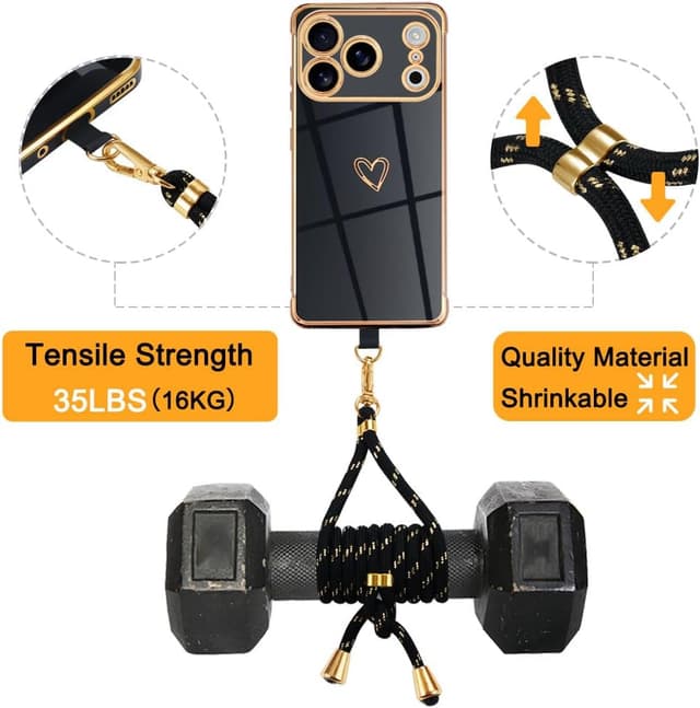 Detalle 2 de iPhone 17 Pro Handyhülle mit Herz 16 kg