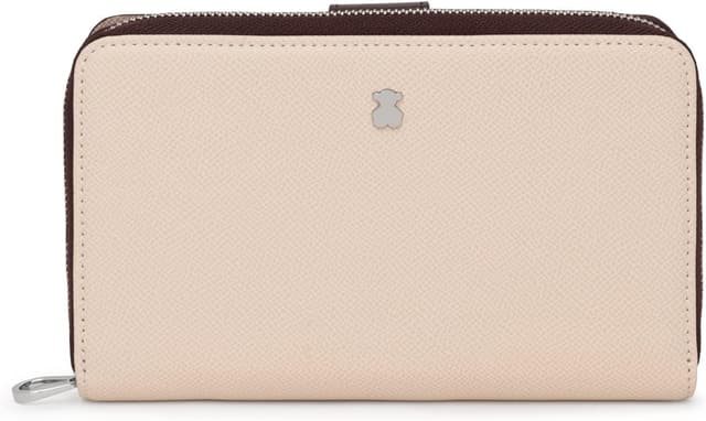 Detalle de TOUS Billetera Mediana Saffiano 20x10x3 cm