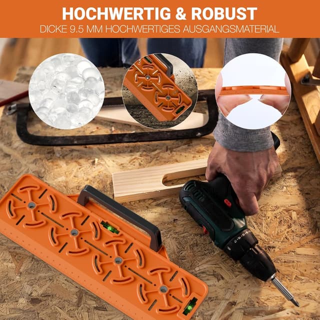 Thumbnail 6 de Plantilla de perforación para enchufe 71 mm con regla 30 cm