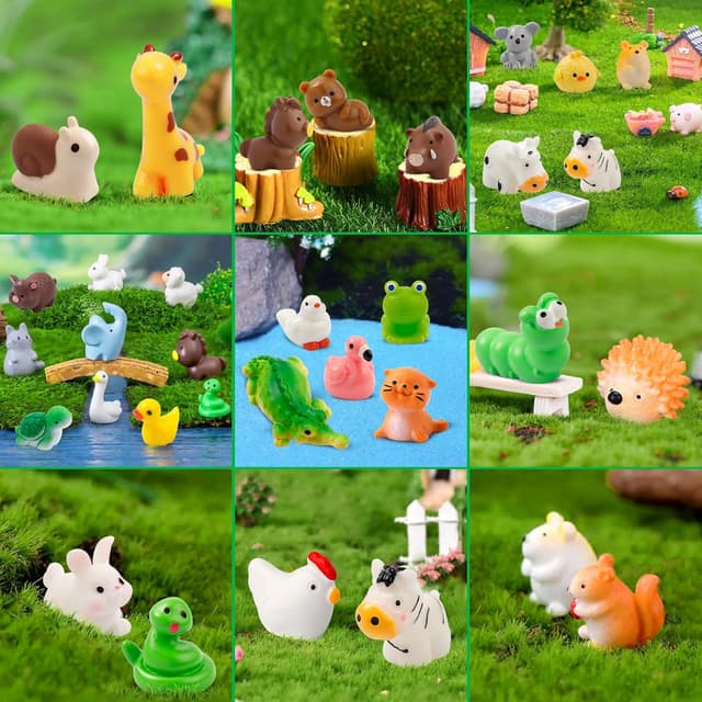 Detalle 2 de 42 Pcs Mini Resin Animals