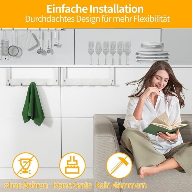 Detalle 2 de Gypie Türhaken 2er Set für 20 kg