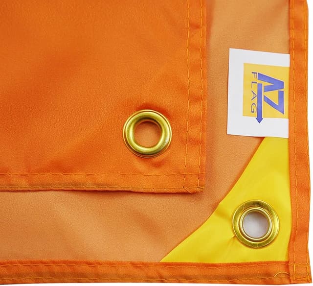 Thumbnail 2 de AZ FLAG Bandera Unicolor naranja 150 x 90 cm para balcón