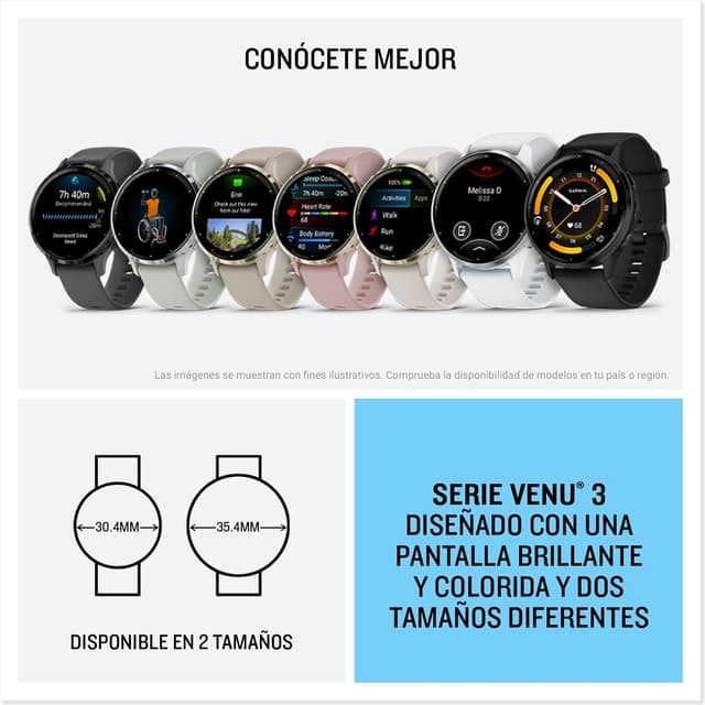 Thumbnail 6 de Garmin Venu 3S Rosa Gold — Smartwatch AMOLED y GPS