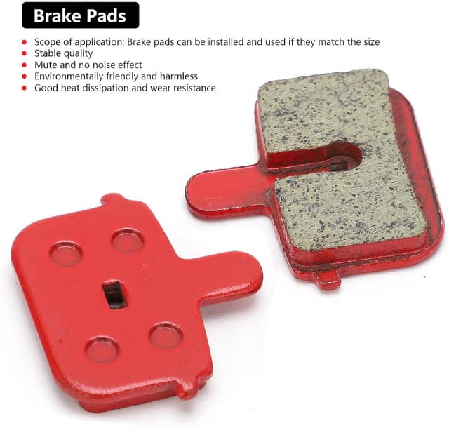 Detalle 2 de 8pc Resin Semi-Metal Mountain Bike Disc Brake Pads, 29.5 x 30mm