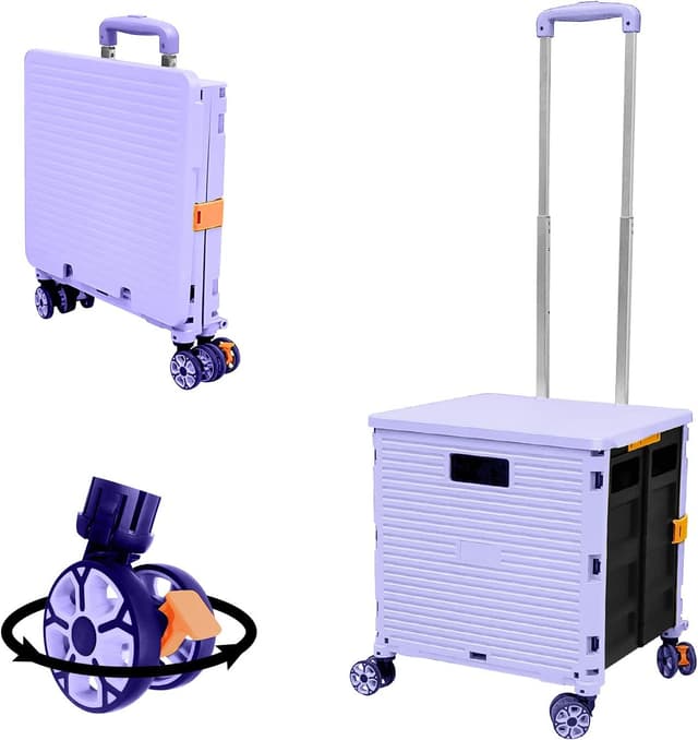 Detalle de CROSS ZEBRA caddie pliable 54L violet