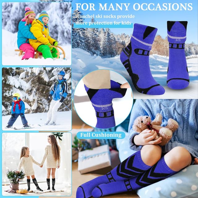 Detalle 1 de wanchel Warme Kinder Skisocken 2 Paar