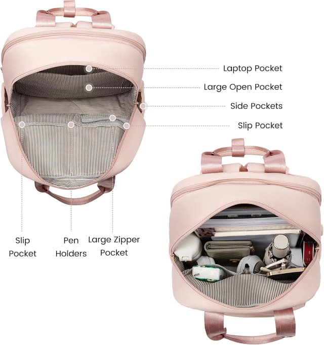 Thumbnail 6 de LOVEVOOK Damen Rucksack 15,6 Zoll Rosa