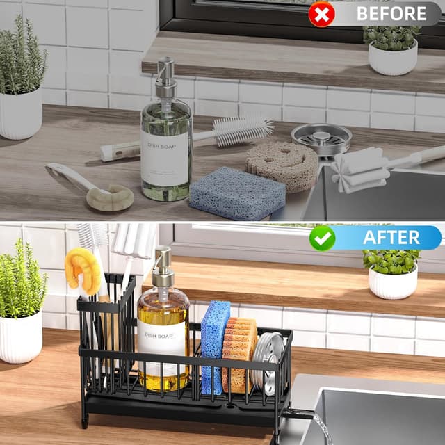 Thumbnail 5 de Cisily Black Sponge Holder for Sink ⚙