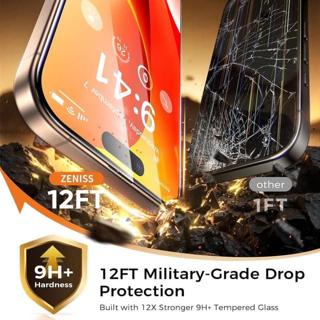 Detalle 2 de Zeniss NeverBreak 9H+ Screen Protector for iPhone 16 Pro