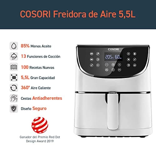 Detalle de Cosori Freidora de Aire 5,5 L — 1.700 W