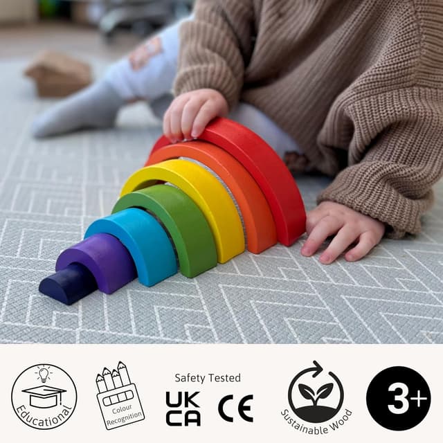 Thumbnail 4 de Jaques of London Stacking Rainbow Toy