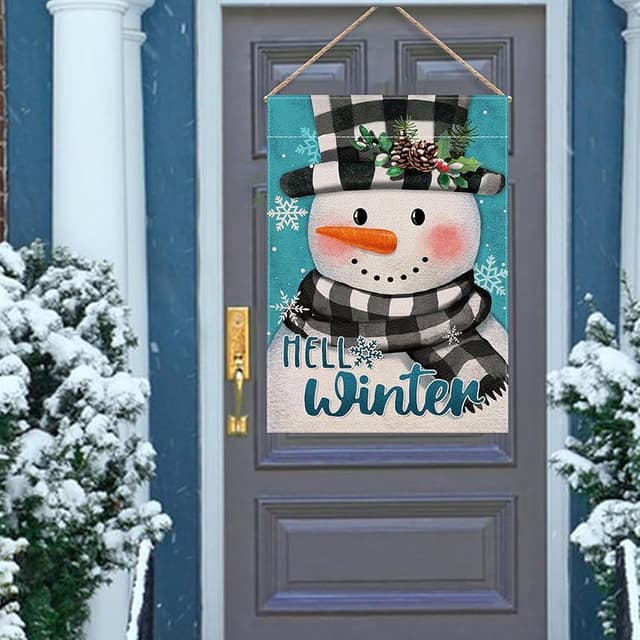 Thumbnail 4 de Covido Snowman Garden Flag 🏡