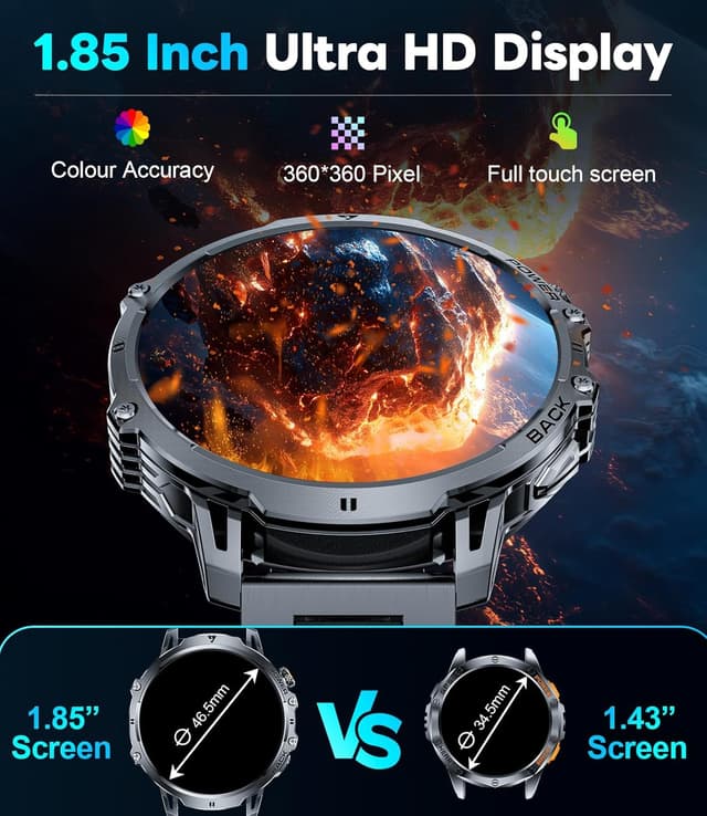 Detalle 2 de LIGEMI Smart Watch 1.85-inch HD