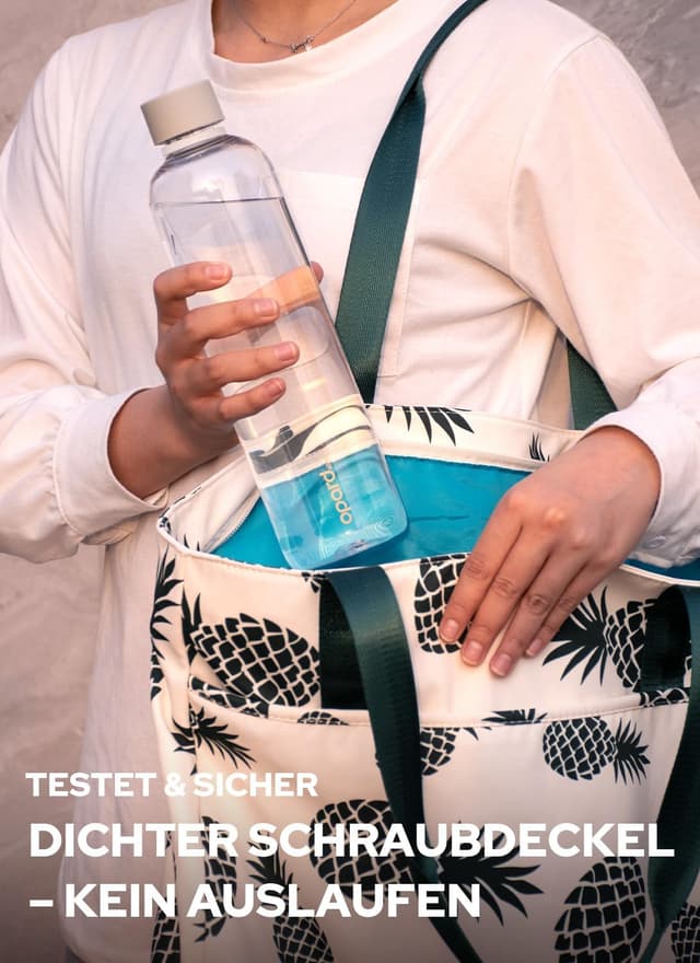 Thumbnail 6 de Opard Slim Trinkflasche 1 l – spülmaschinenfest, BPA-frei und kohlensäuregeeignet mit auslaufsicherem Schraubverschluss