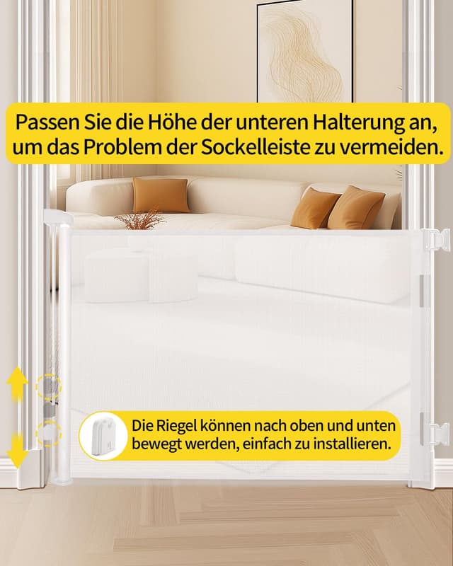 Detalle de Retraktierbares Sicherheitsgitter 0-140 cm