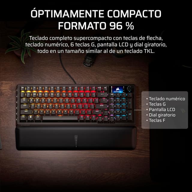 Thumbnail 3 de Corsair Vanguard 96 Teclado mecánico 96% con pantalla LCD