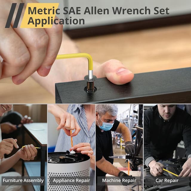 Thumbnail 4 de AMTOVL Hex Keys Set 27-piece long ball end tool 🛠