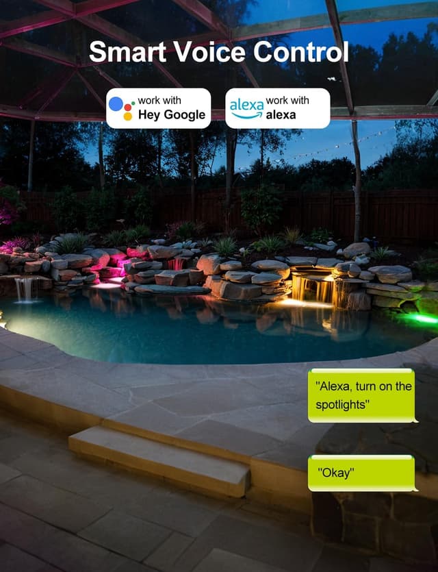 Thumbnail 6 de NATPOW Pond Lights RGB Bluetooth controllable, IP68 🌊