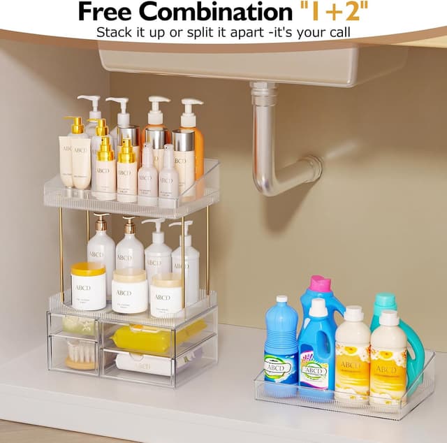 Thumbnail 4 de SNSLXH 4 Drawers Makeup Organizer 10in